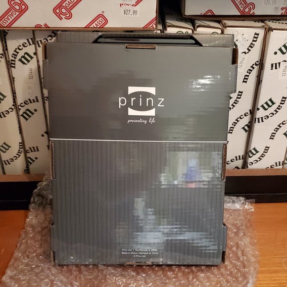 Prinz 5"x7" Pewter Metal (Warm Silver) Monroe Photo Frame #1789-575, New in Box - Picture 2 of 4